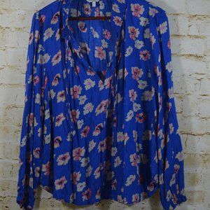 Lucky Brand Floral V Neck Top